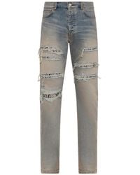 Amiri - Snake Stud Slim Jeans - Lyst