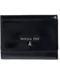 Patrizia Pepe - Logo-Plaque Patent-Leather Wallet - Lyst