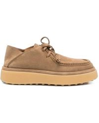 Tod's - Suede Platform Lace-Up Shoes - Lyst