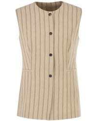 Antonelli - Pinstriped Tailored Waistcoat - Lyst