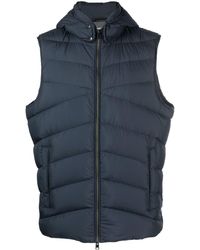 Woolrich - Hooded Padded Zip-up Gilet - Lyst