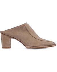 Bernardo - Brynn Suede Square-Toe Mules - Lyst