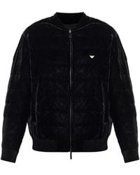 Emporio Armani - Reversible Bomber Jacket - Lyst