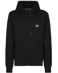 Dolce & Gabbana - Jersey Zip-up Hoodie - Lyst