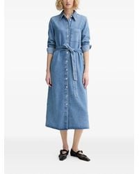 Marc O' Polo - Belted Button-Front Midi Dress - Lyst