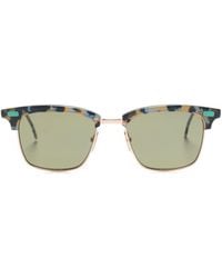 Thom Browne - Acetate And Titanium Rectangular Sunglasses - Lyst