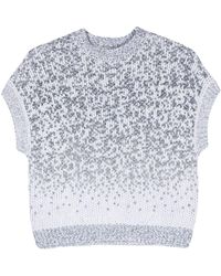 Peserico - Sequined Cotton Jumper - Lyst