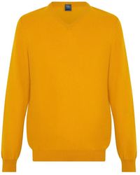 Fedeli - V-Neck Cashmere Sweater - Lyst