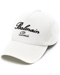 Balmain - オフホワイト Signature キャップ - Lyst