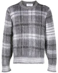 Thom Browne - Check Motif Wool Pullover - Lyst