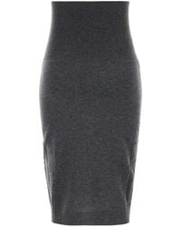 Stella McCartney - High-Waisted Ribbed-Knit Midi Skirt - Lyst