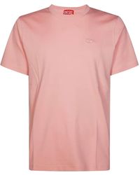 DIESEL - T-Adjust-Slits-R17 Logo-Detailed T-Shirt - Lyst