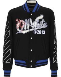 Off-White c/o Virgil Abloh - Logo-Embroidered Jacket - Lyst