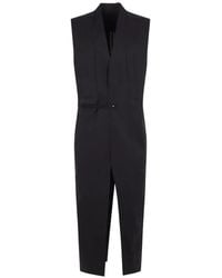 Rick Owens - Sleeveless Belted Coat - Lyst
