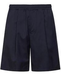 D4.0 - Elasticated Pleat Shorts - Lyst