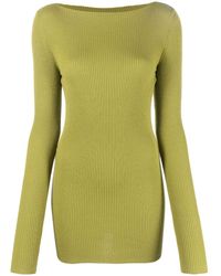 Rick Owens - Cut-out Ribbed Jumper - Lyst