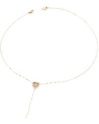 Guess - Crystal-Embellished Heart-Pendant Necklace - Lyst