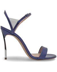 Casadei - Blade V-Celebrity Transparent-Panel Sandals - Lyst
