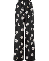 Moschino - Silk Trousers - Lyst