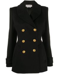 Alexander McQueen Double-breasted Blazer - Black