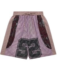 Chopova Lowena - Bermudas Con Diseño Patchwork - Lyst