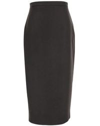 Max Mara - High-Waisted Pencil Midi Skirt - Lyst
