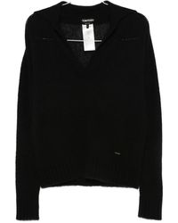 Tom Ford - Pull En Cachemire Mélangé À Col V - Lyst