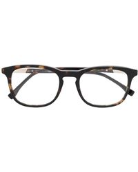 Lacoste - Lunettes De Vue Carrées À Effet Écailles De Tortue - Lyst
