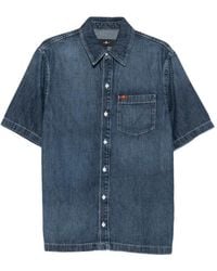 7 For All Mankind - Short-Sleeve Chest-Pocket Shirt - Lyst