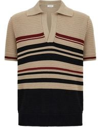Ferragamo - Cotton Knit Polo Shirt - Lyst