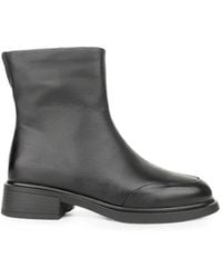 Linda Baumann - Side-Zip Leather Ankle Boots - Lyst