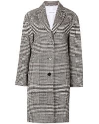 Calvin Klein Cappotto a quadri - Bianco