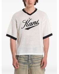 Karlkani - Mesh Logo-Print T-Shirt - Lyst