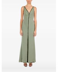 Lethicia Bronstein - Lace-trim Maxi Dress - Lyst