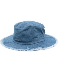 Jacquemus - Le Bob Artichaut Neck-strap Denim Bucket Hat - Lyst