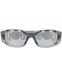 Versace - Medusa Biggie Oval-Frame Sunglasses - Lyst