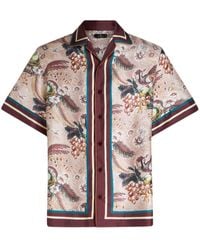 Etro - Zijden Overhemd Met Bloemenprint - Lyst