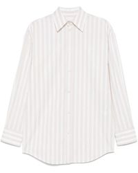 Saint Laurent - Gestreept Blouse - Lyst