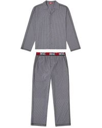 DIESEL - Paul Checked Pyjama Set - Lyst