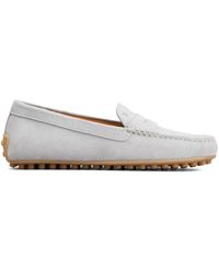 Tod's - Gommino Penny-Slot Suede Loafers - Lyst