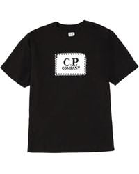 C.P. Company - Camiseta con logo y cuello redondo - Lyst