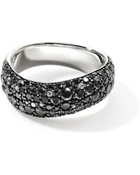 John Hardy - Surf Ring Aus Sterlingsilber Mit Diamanten - Lyst