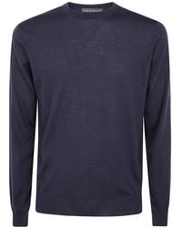 FILIPPO DE LAURENTIIS - Round-Neck Wool T-Shirt - Lyst