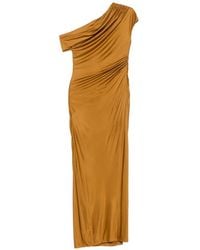 Galvan London - Cascading Off-Shoulder Dress - Lyst