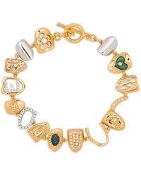 MEDEA - 18Kt Geelgouden Erin Taylor Armband Met Zirkonia - Lyst