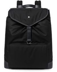 Montblanc - Großer Rucksack Aus Canvas Mit Logo-Schild - Lyst