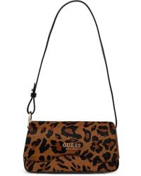 Guess - Domitilla Leopard-Print Shoulder Bag - Lyst