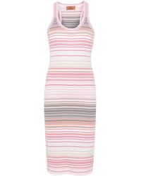 Missoni - Stripe-pattern Knitted Dress - Lyst