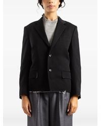 Comme des Garçons - Veste De Tailleur À Bords Francs - Lyst