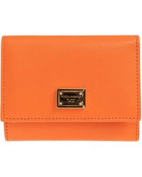 Dolce & Gabbana - Portefeuille En Cuir À Plaque Logo - Lyst